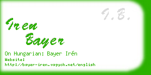 iren bayer business card