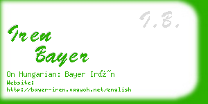 iren bayer business card